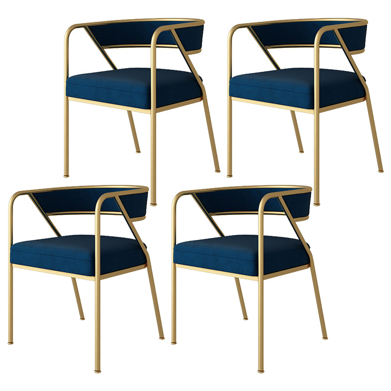 Chaise de salle à manger en métal de Style industriel, chaise d'appoint empilable à dossier ouvert pour la maison