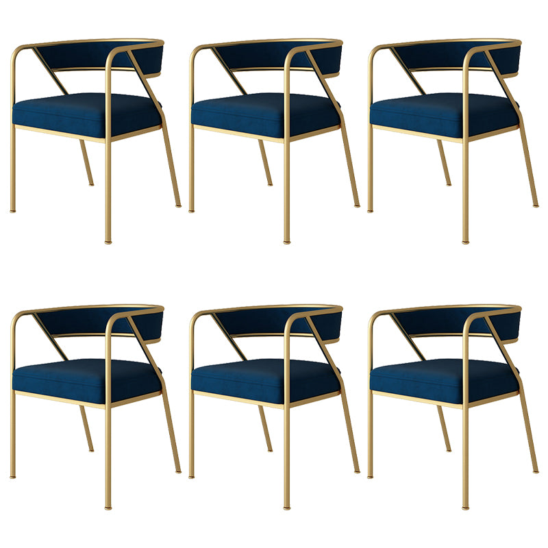Chaise de salle à manger en métal de Style industriel, chaise d'appoint empilable à dossier ouvert pour la maison