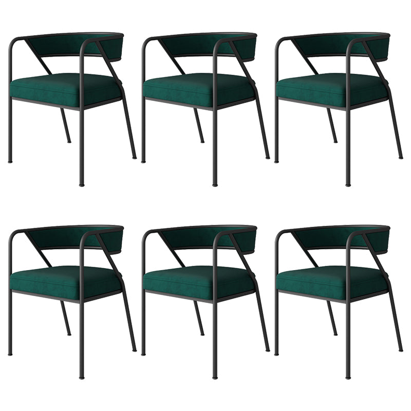 Chaise de salle à manger en métal de Style industriel, chaise d'appoint empilable à dossier ouvert pour la maison