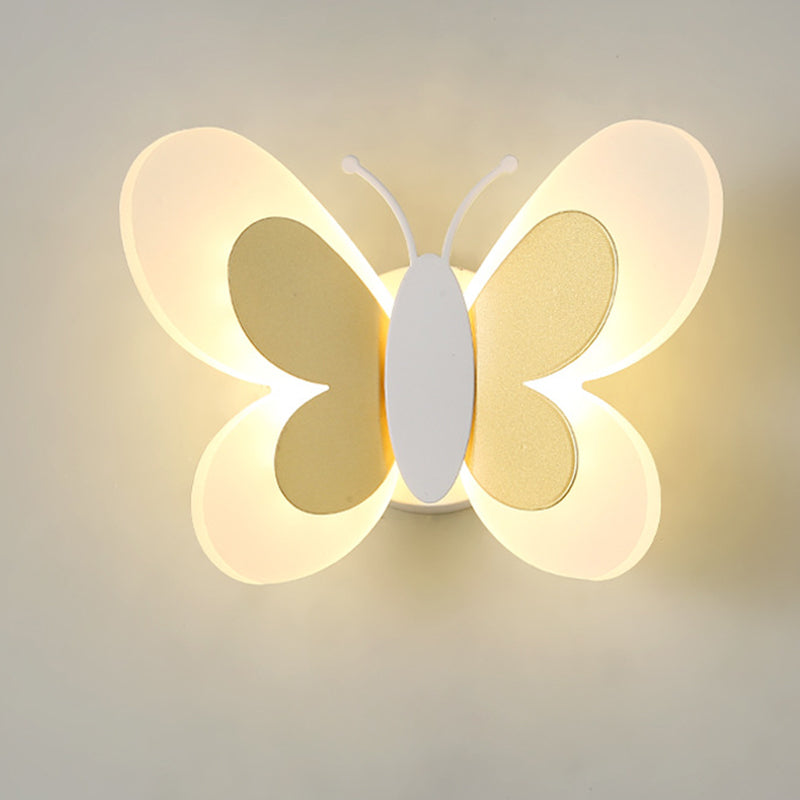 Luce con funce a parete a forma di farfalla a farfalla SEMPLICE ACRILICA ACRILICA ACRILICA A MONTRO MOLTO MOLTO LUCE