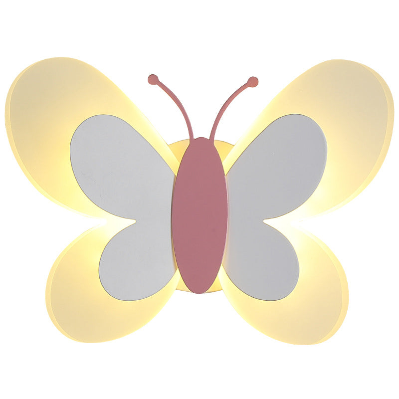 Luce con funce a parete a forma di farfalla a farfalla SEMPLICE ACRILICA ACRILICA ACRILICA A MONTRO MOLTO MOLTO LUCE