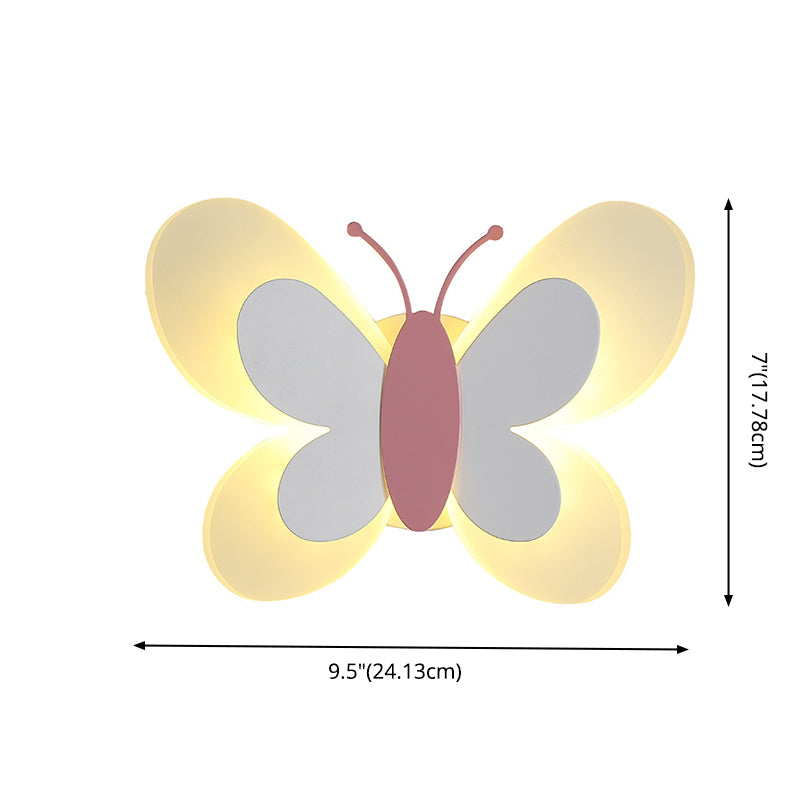 Luce con funce a parete a forma di farfalla a farfalla SEMPLICE ACRILICA ACRILICA ACRILICA A MONTRO MOLTO MOLTO LUCE