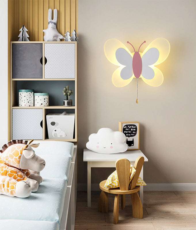 Luce con funce a parete a forma di farfalla a farfalla SEMPLICE ACRILICA ACRILICA ACRILICA A MONTRO MOLTO MOLTO LUCE