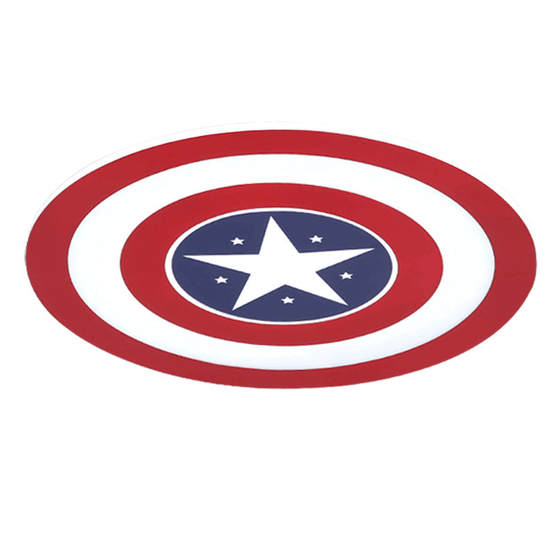 Plafonnier LED rouge et bleu en acrylique et métal, lampe encastrée pour chambre d'enfant