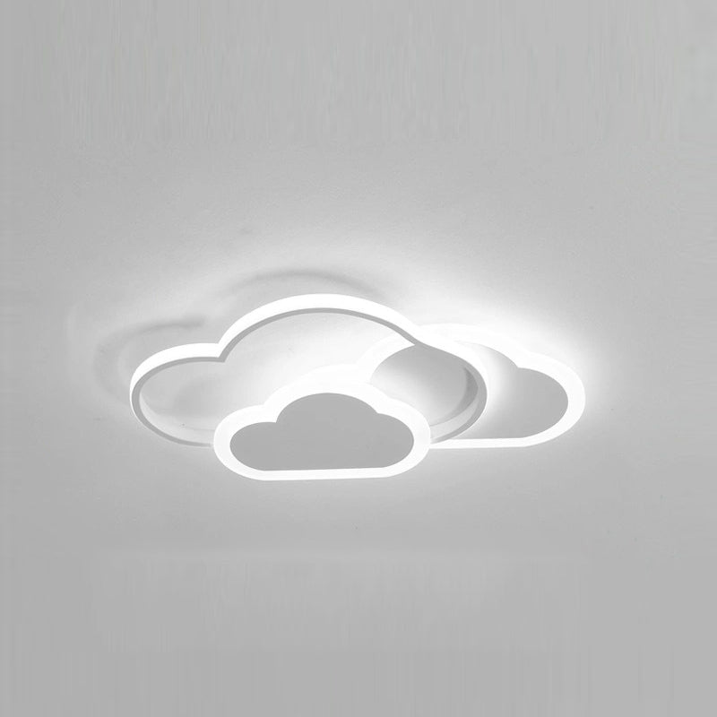 LED-kinderkamer acryl en metalen plafondverzonken kleurrijke wolkenpatroon inbouwverlichting