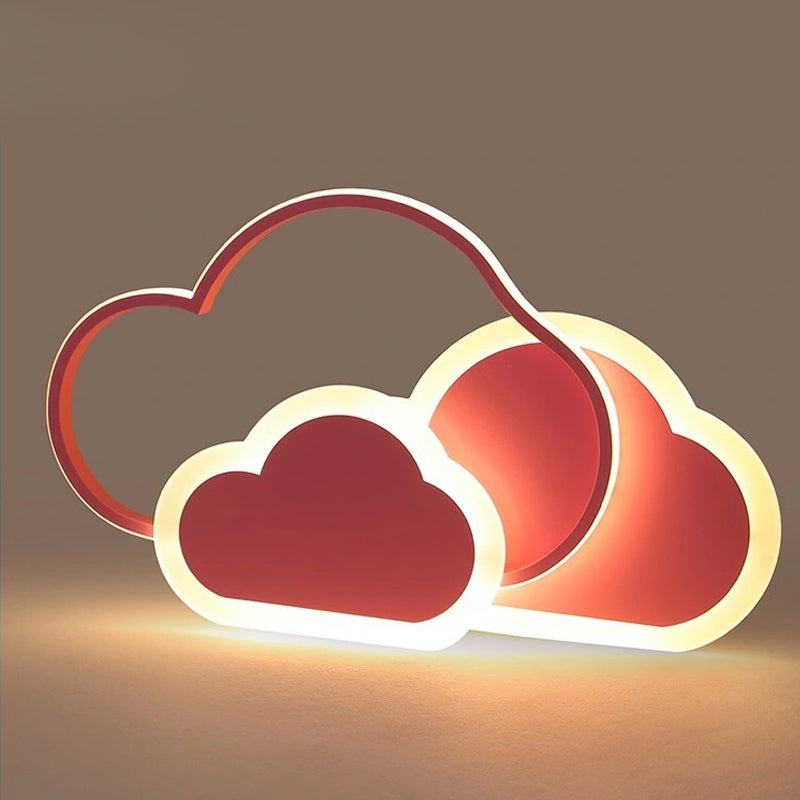 LED-kinderkamer acryl en metalen plafondverzonken kleurrijke wolkenpatroon inbouwverlichting