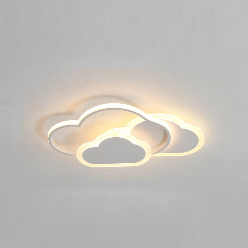 LED-kinderkamer acryl en metalen plafondverzonken kleurrijke wolkenpatroon inbouwverlichting