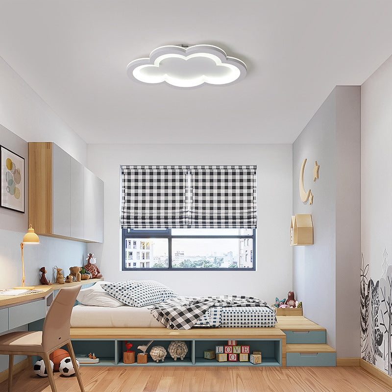 Joli plafonnier LED à motif de nuage, plafonnier pour chambre d'enfant