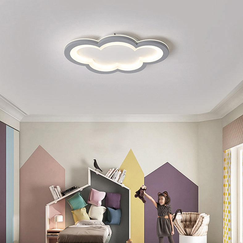 Joli plafonnier LED à motif de nuage, plafonnier pour chambre d'enfant