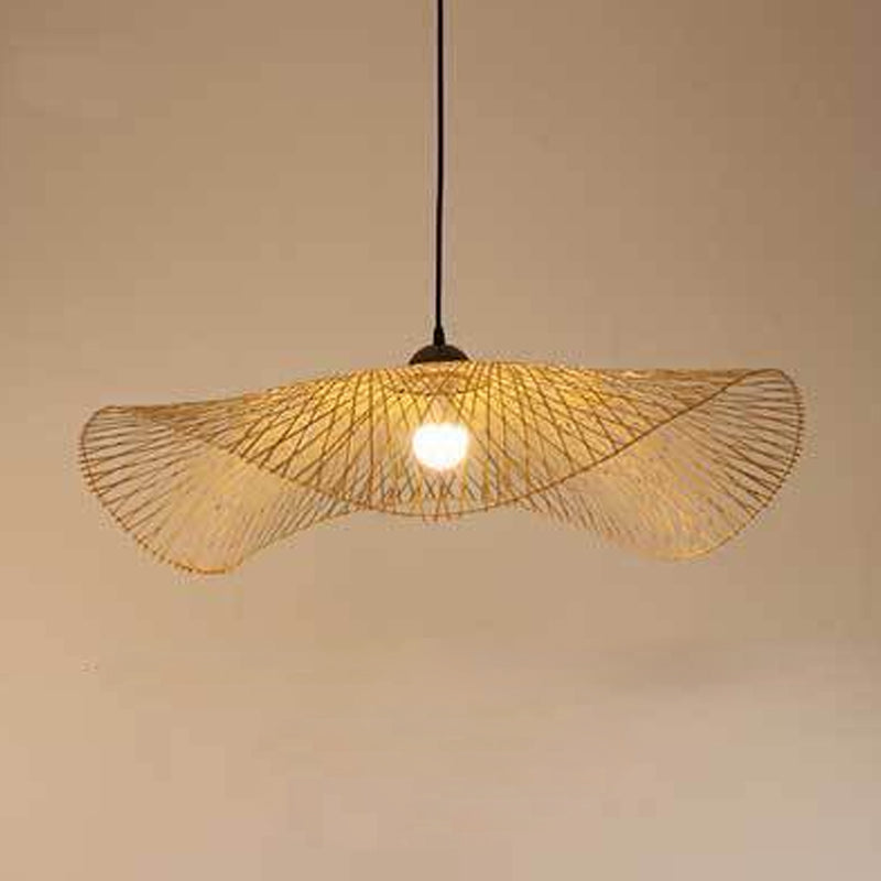 Twist Twist Twist Ciptenant Lighting Fishtures Rattan Hanging Light con cavo sospeso per il ristorante