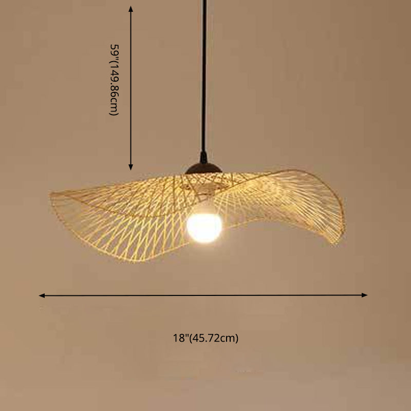 Twist Twist Twist Ciptenant Lighting Fishtures Rattan Hanging Light con cavo sospeso per il ristorante