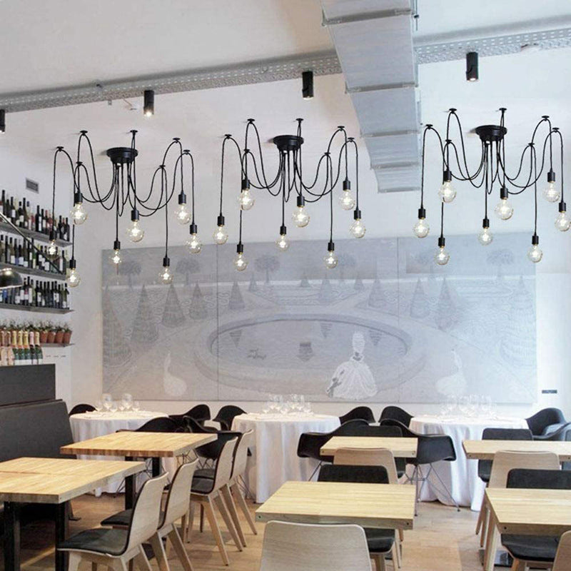 Minimalistische Spider verstelbare industriële hanglampverlichting voor woonkamer