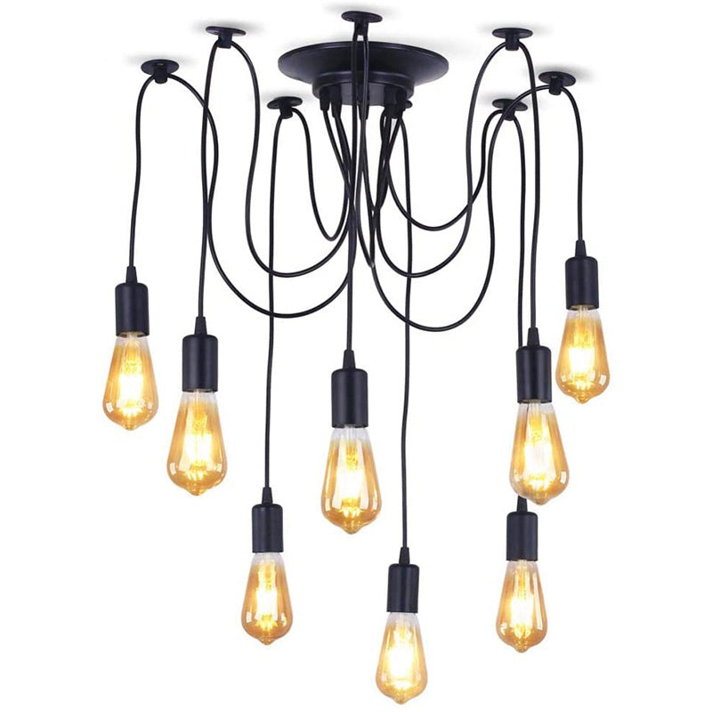 Minimalistische Spider verstelbare industriële hanglampverlichting voor woonkamer