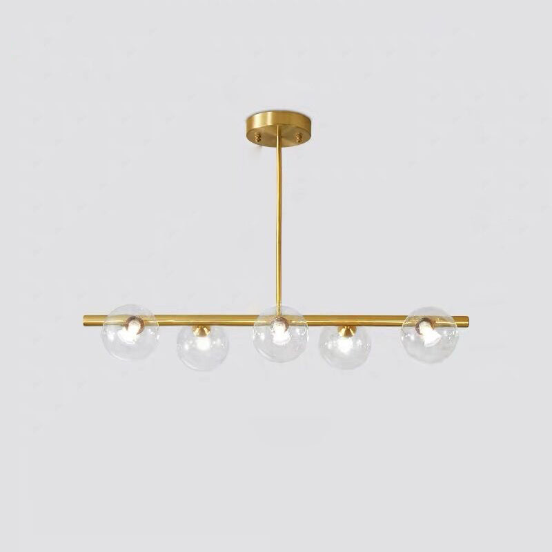 Orb Island Lighting Freeture Minimalist Glass Lampadario Apparecchio di illuminazione per sala da pranzo