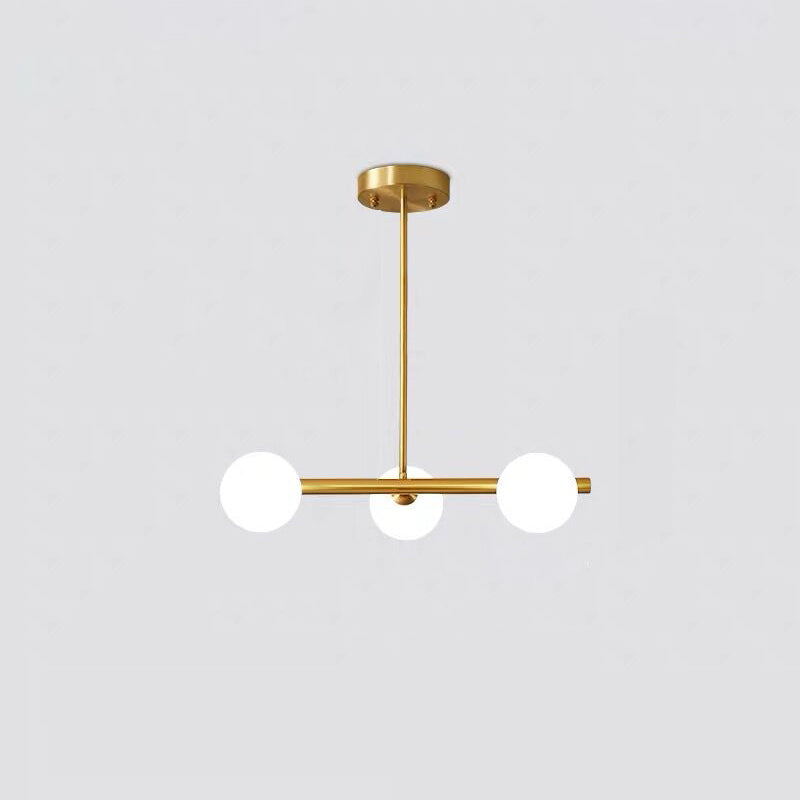 Orb Island Lighting Freeture Minimalist Glass Lampadario Apparecchio di illuminazione per sala da pranzo