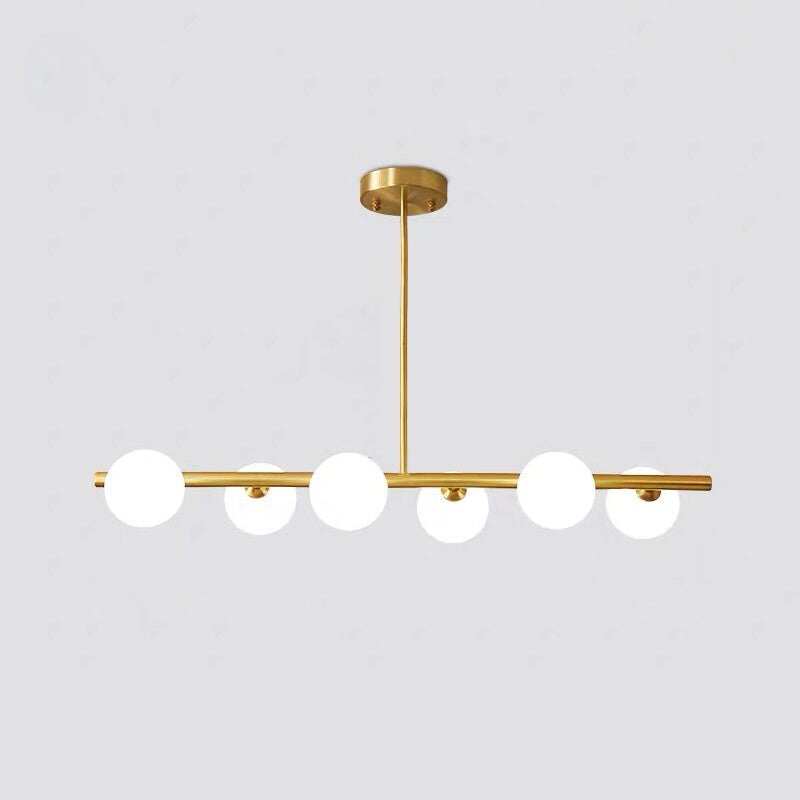 Orb Island Lighting Freeture Minimalist Glass Lampadario Apparecchio di illuminazione per sala da pranzo