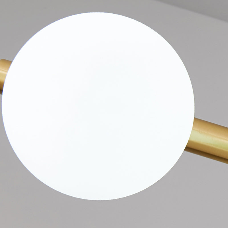 Orb Island Lighting Freeture Minimalist Glass Lampadario Apparecchio di illuminazione per sala da pranzo