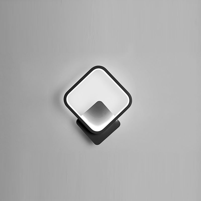 Apparecchi di illuminazione a LED in illuminazione montata in stile moderno nero/nero