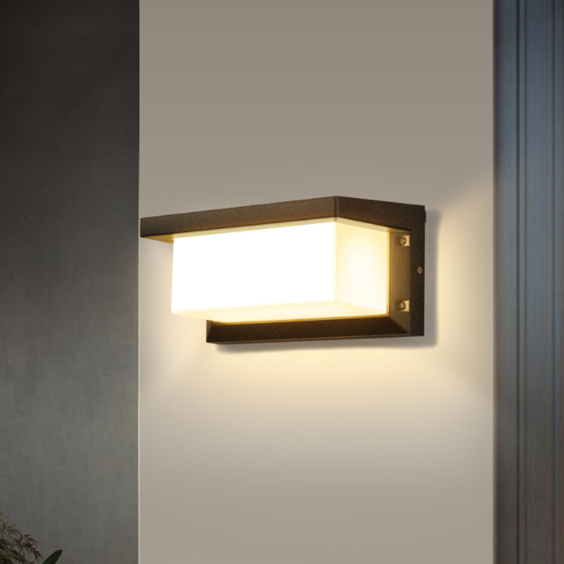 Minimalistische Leuchten wasserdichte Außenbeleuchtungskörper mit Acrylschatten