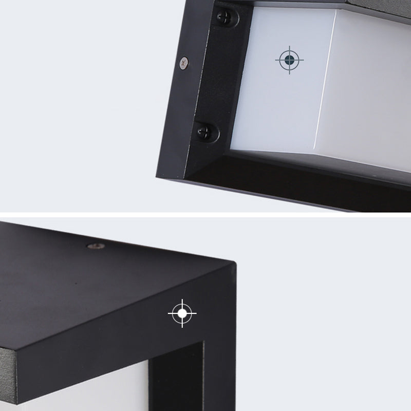 Minimalistische Leuchten wasserdichte Außenbeleuchtungskörper mit Acrylschatten