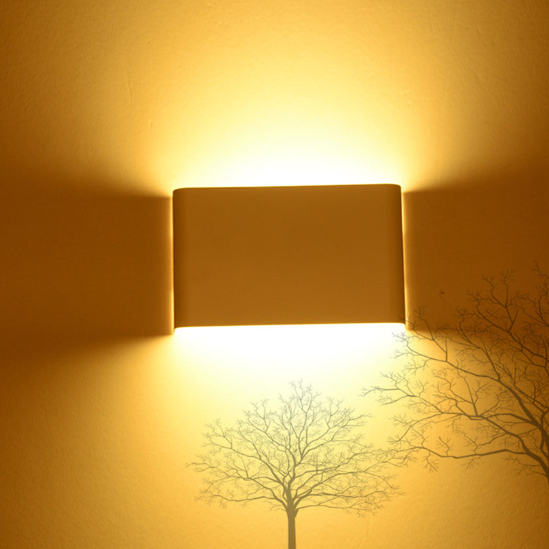 Accesorios de iluminación de la pared rectángulo Iluminación de pared del hogar minimalista