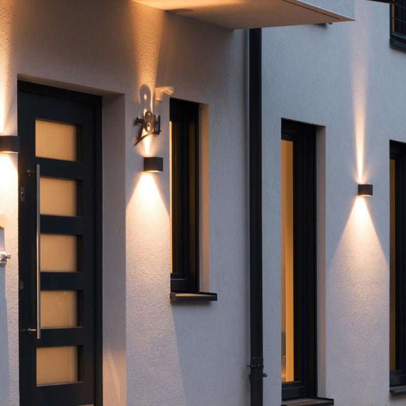 Modern Lighting Outdoor Sconces Disconce di lavatrice per la parete della casa con arte metallica