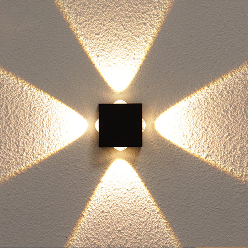 Éclairage mural moderne Lumière murale à LED multi-lumière avec art en aluminium