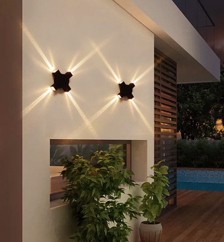 Éclairage mural moderne Lumière murale à LED multi-lumière avec art en aluminium