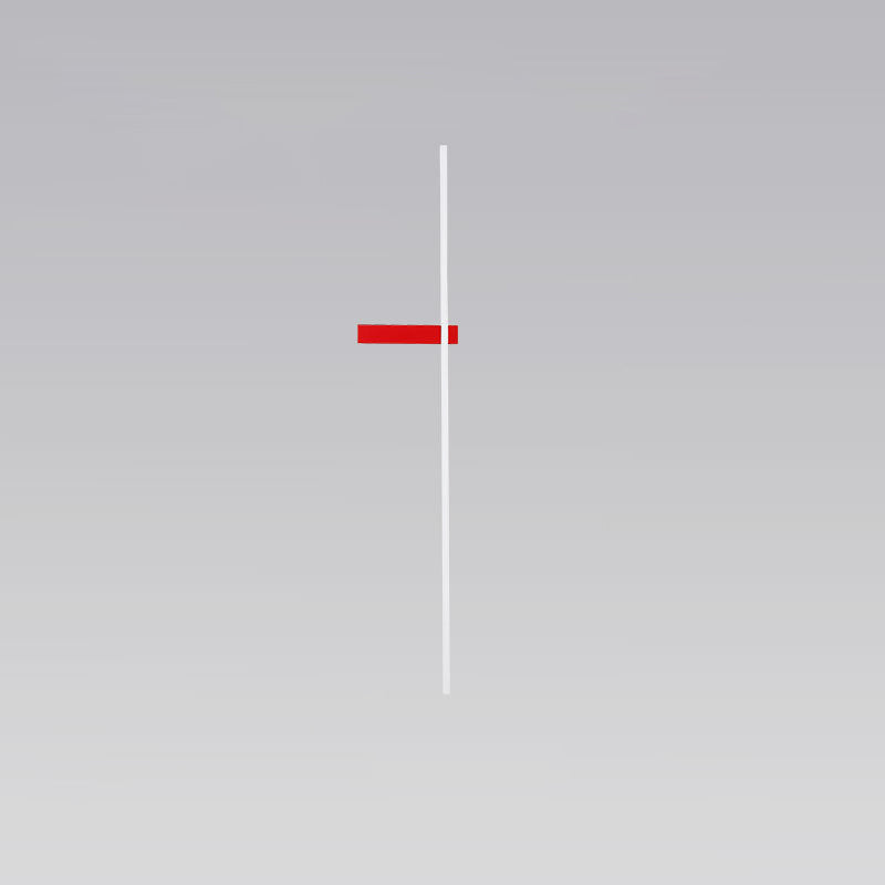 Iluminación de pared lineal moderna 1 luz de pared de luz con sombra acrílica