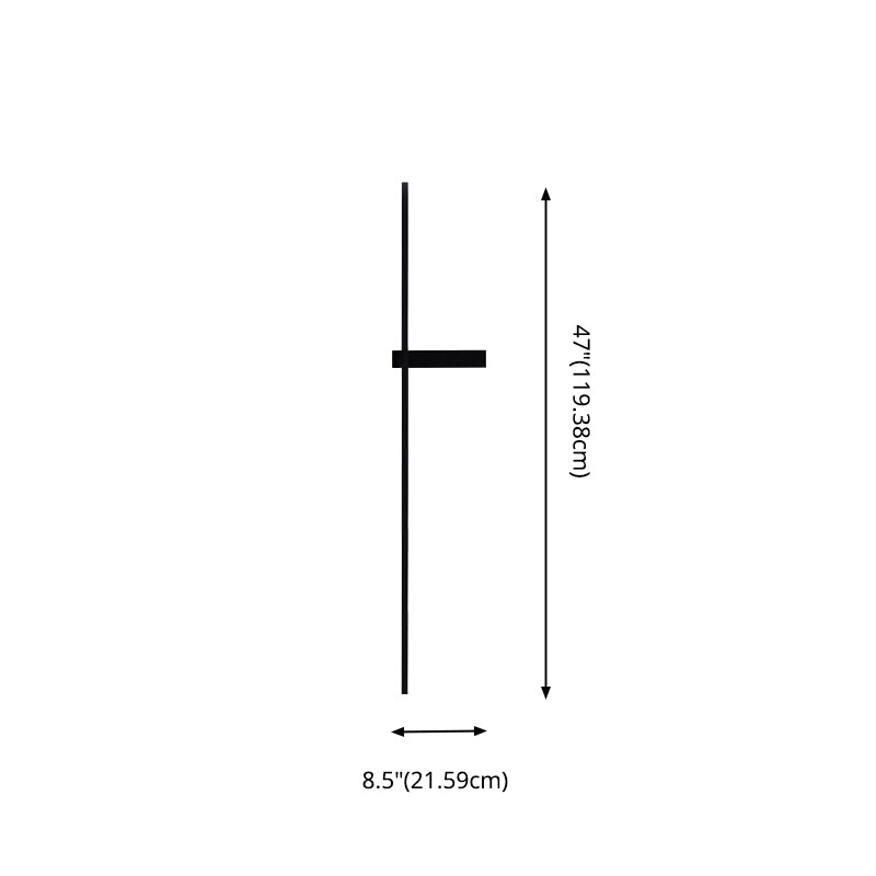 Iluminación de pared lineal moderna 1 luz de pared de luz con sombra acrílica