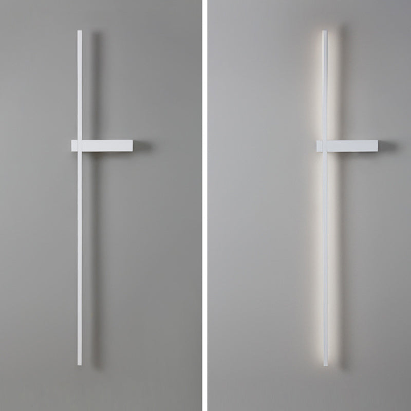Iluminación de pared lineal moderna 1 luz de pared de luz con sombra acrílica