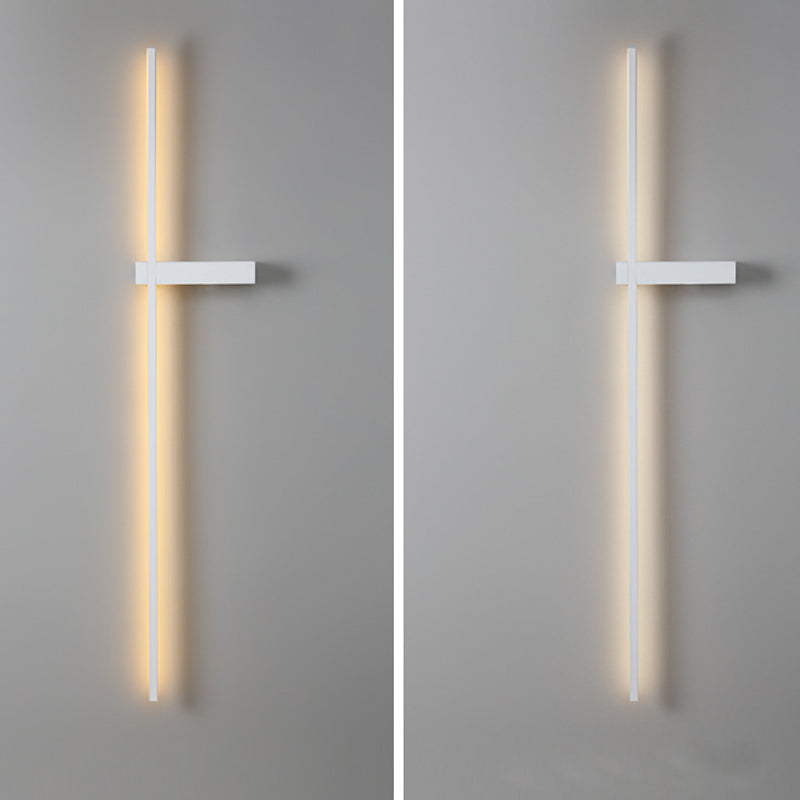 Iluminación de pared lineal moderna 1 luz de pared de luz con sombra acrílica