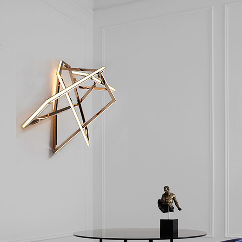 Lampada a parete geometrica Simplicità Postmoderna Simplicità Acrilico Montaggio a parete per soggiorno