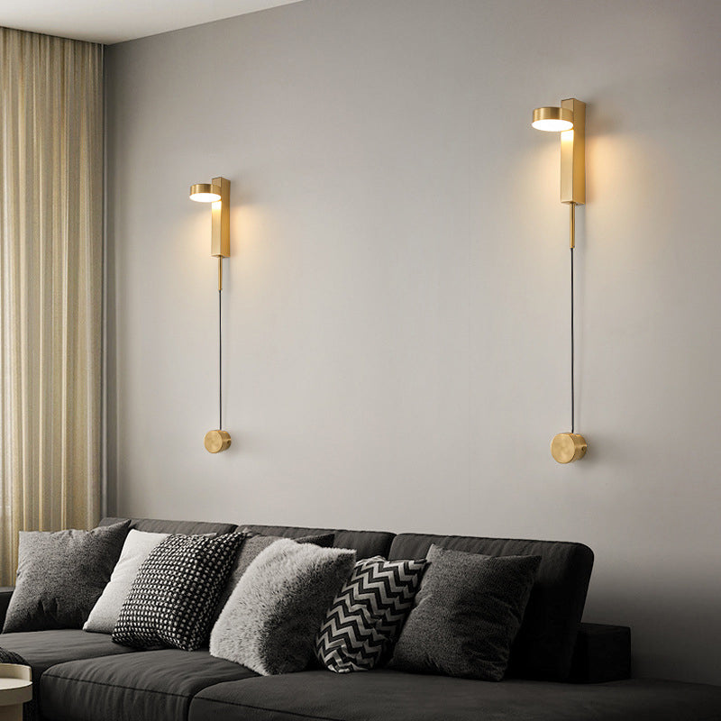Linear Wall Mounted Lamp Postmodern Simplicity Acrylic Wall Mount Lamp for Living Room