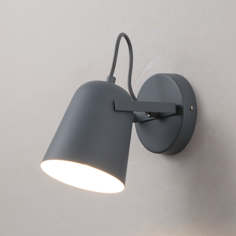 1 Light Wall Sconce Lamp Macaron Modern Metal Wall Mount Light Fixture for Boy Girl Bedroom