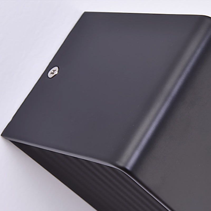 Lámpara cuadrada montada en la pared simplicidad posmoderna lámpara de montaje de pared de aluminio para sala de estar