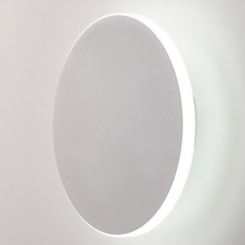 Lámpara montado en la pared redonda simplicidad posmoderna lámpara de montaje de pared acrílica para sala de estar