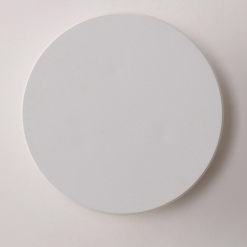 Lámpara montado en la pared redonda simplicidad posmoderna lámpara de montaje de pared acrílica para sala de estar