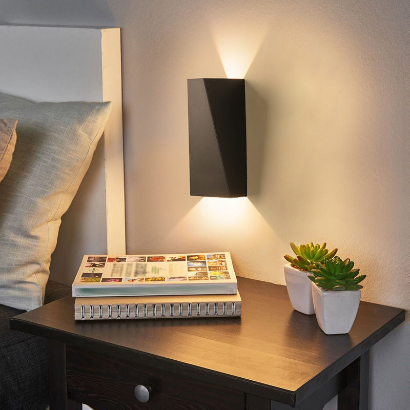 Illuminazione murale geometrica minimalista contemporanea illuminazione da parete esterna