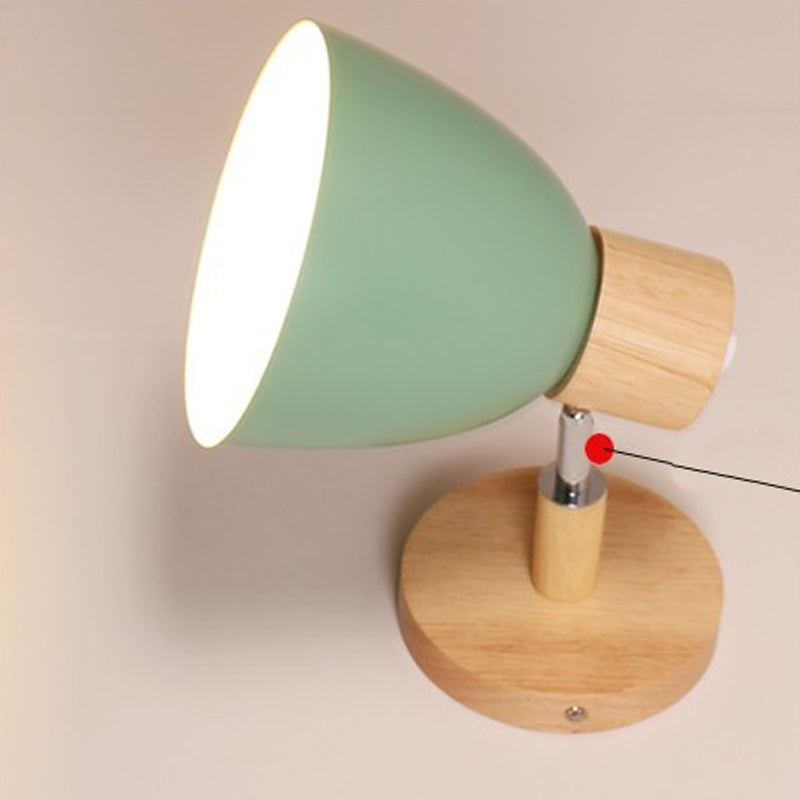 Lámpara montada en la pared de tazón Lámpara de montaje de pared de metal de macarricidad de macarrón de tazón para sala de estar