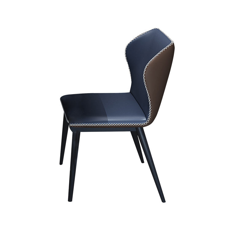 Contemporary Dining Set with Sintered Stone Dining Table and Cushioned Chairs