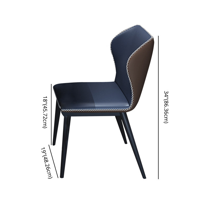 Contemporary Dining Set with Sintered Stone Dining Table and Cushioned Chairs