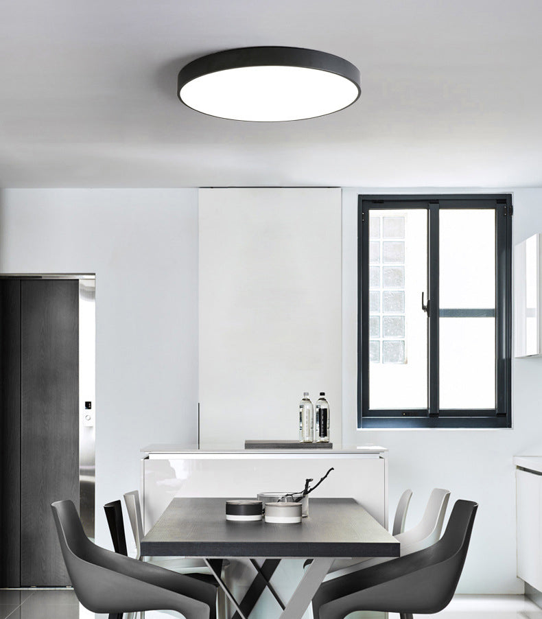 1-Light Round Flush Ceiling Lamps Modern Style Acrylic Flush Mount Ceiling Lighting Fixture