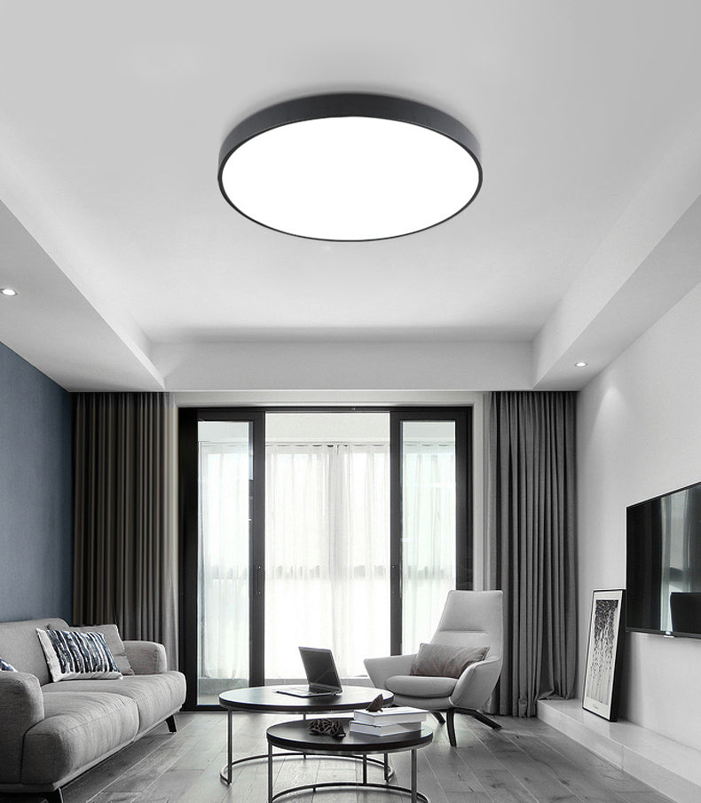 1-Light Round Flush Ceiling Lamps Modern Style Acrylic Flush Mount Ceiling Lighting Fixture
