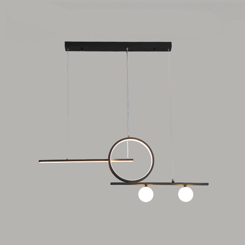 Geometric Island Lights Modern Pendant Chandelier Metal 4 Light Island Lighting