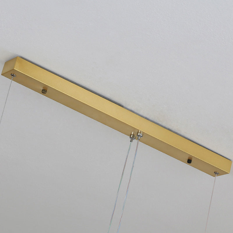 Luci dell'isola geometrica moderna lampadario a pendente metall