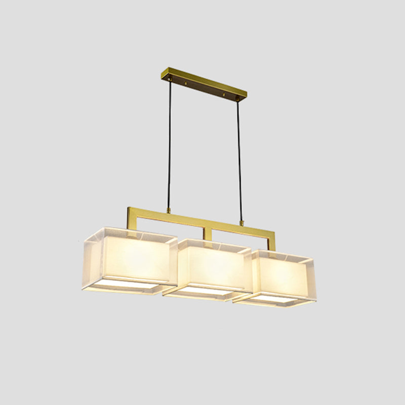 Modern Kitchen Island Lighting Cube Island Lighting Metal 3 Light Island Lights