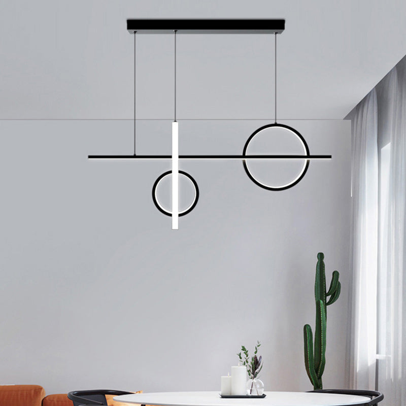 4 Light Geometric Island Lights Modern Kitchen Island Lighting Metal Island Chandelier