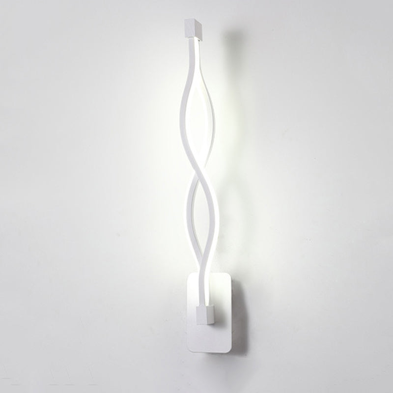 Modern Minimalist LED Wall Light Aluminium Linear Wall Lamp with Silicone Shade