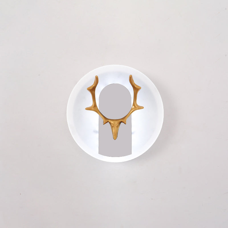 Antlers in alluminio Light Minimalismo Minimalismo a 1 luce Sconce per soggiorno
